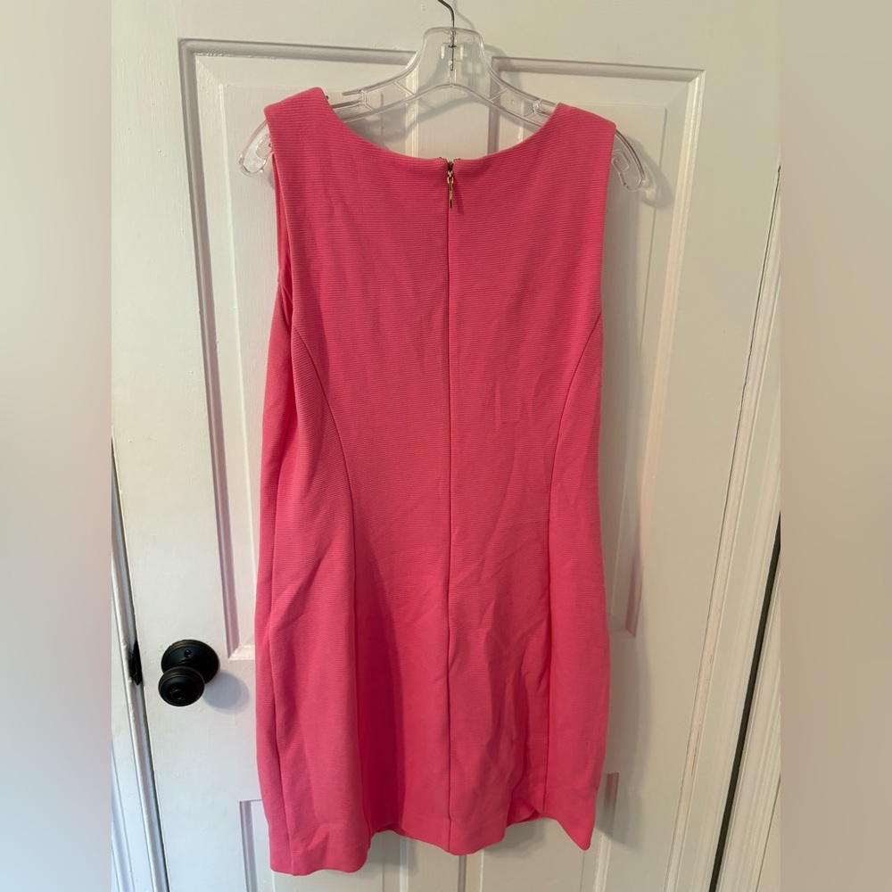 Lilly Pulitzer Janice Pink Dress with Gold Embroidery - Picture 3 of 3
